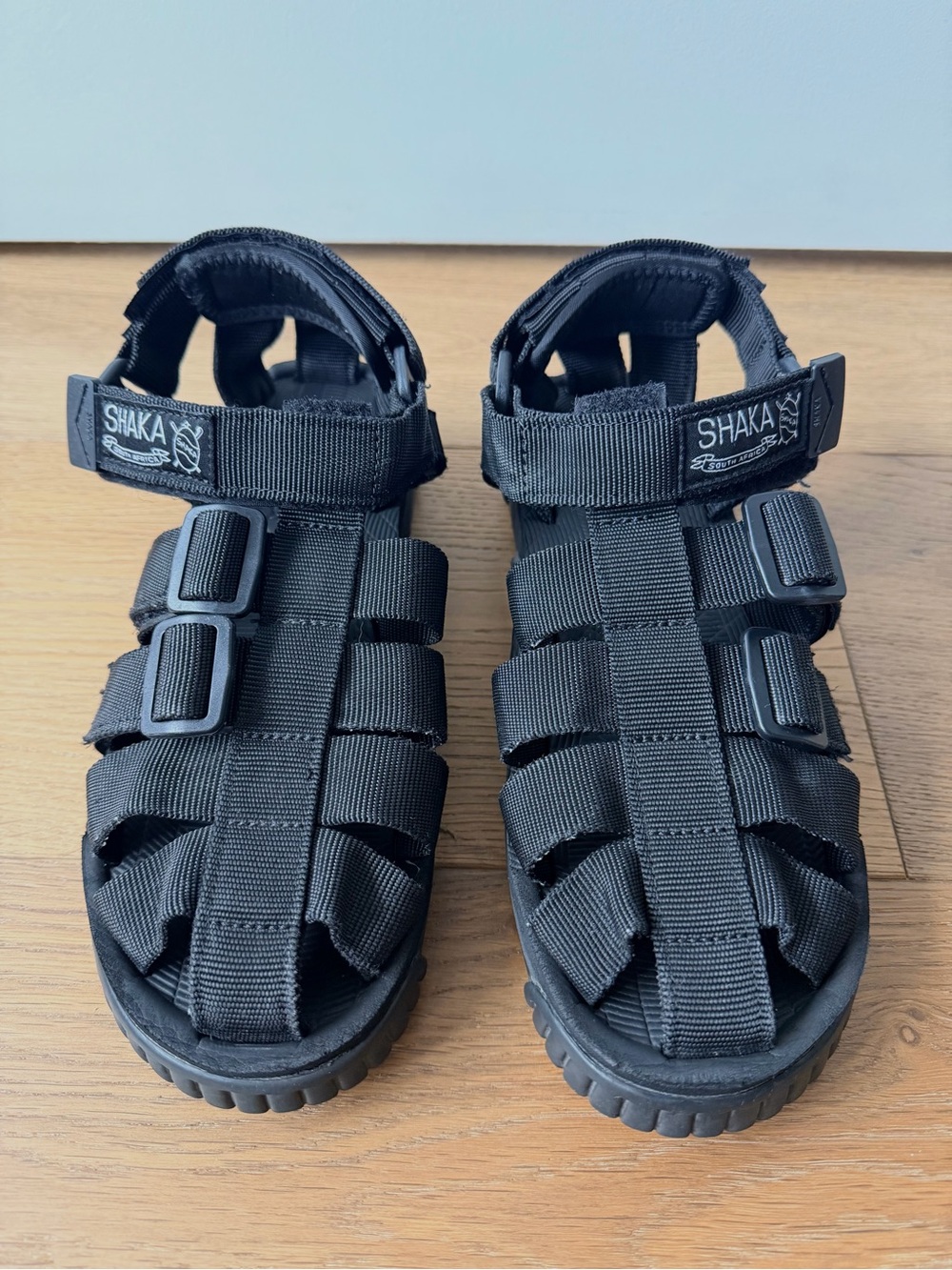 Shaka Sandals Black Velcro Adjustable